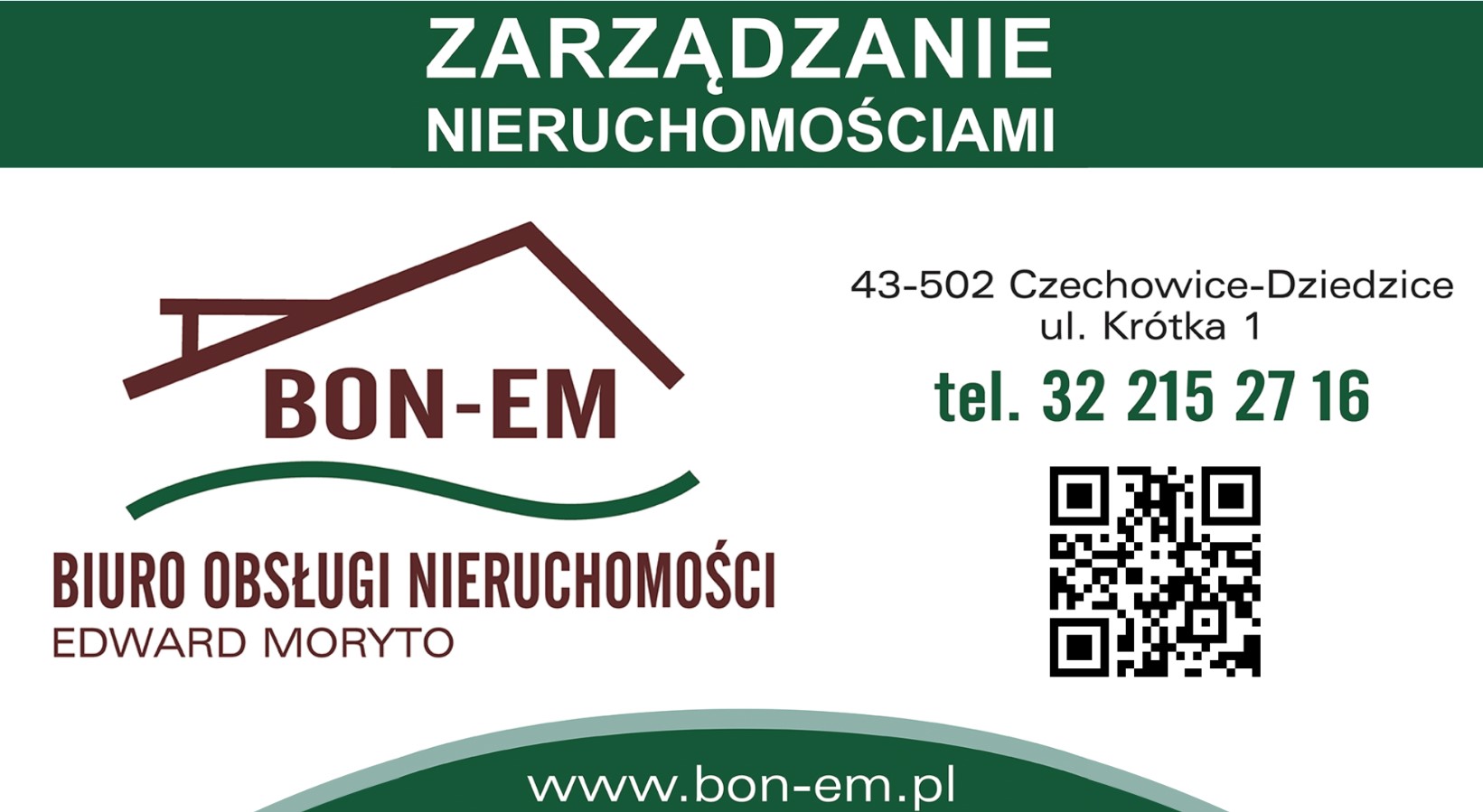 „BON-EM” Biuro Obsługi Nieruchomości Edward Moryto - zarządzanie nieruchomościami CZECHOWICE-DZIEDZICE zarządzanie nieruchomościami CZECHOWICE-DZIEDZICE